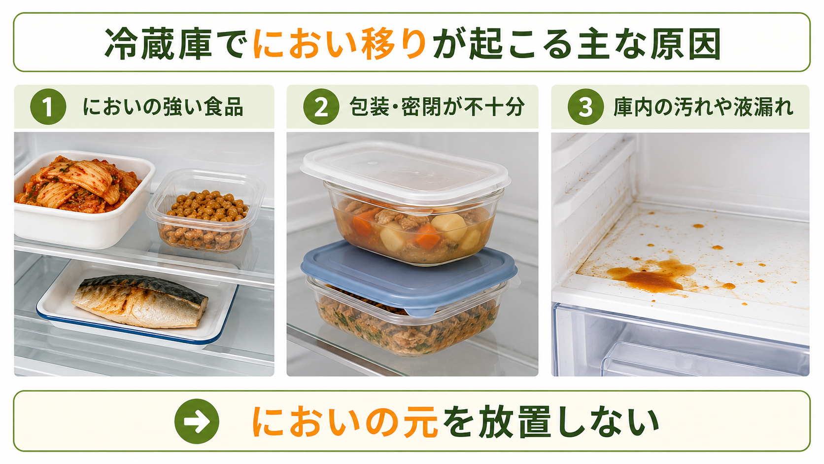 におい移りを防ぐ密閉容器の正しい使い方