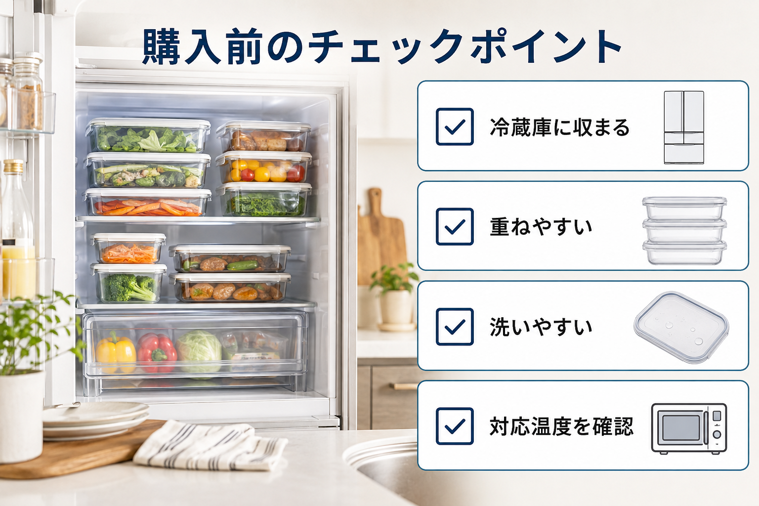 保存容器を購入する前に確認したい収納性と使いやすさの画像